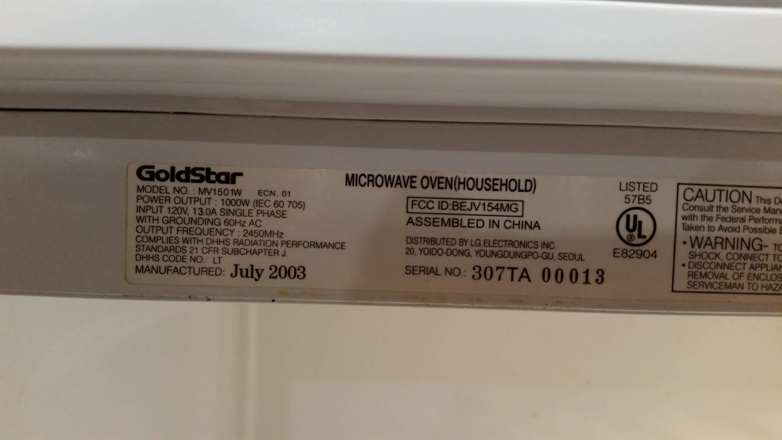 Hanix Diy Public Repairing A Goldstar Microwave