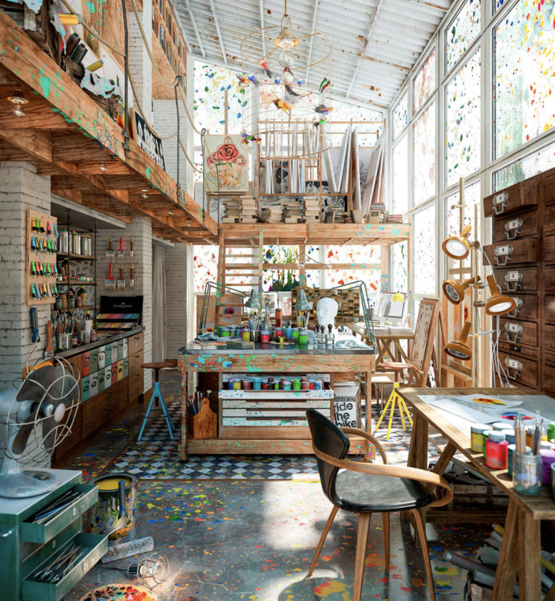 AICE MEDIA BLOG Making My Living Room Into an Art Studio