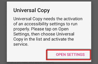 click on open settings click on open settings