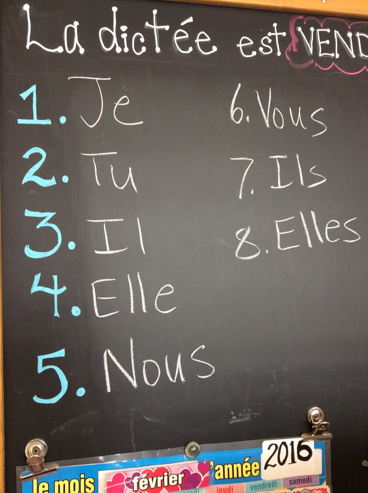 La Classe De Mme Bensalam La Dict e Le 4 Mars