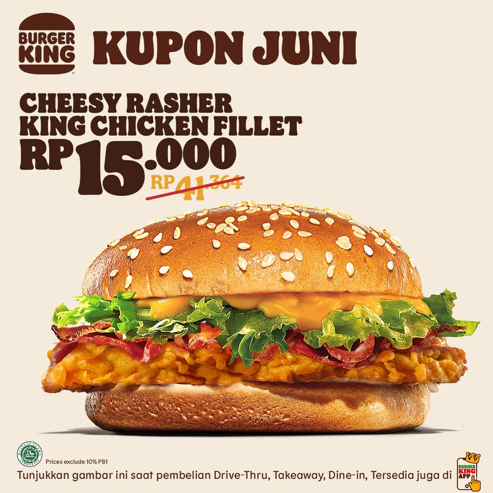 Kupon Promo Burger King Bulan Juni 2021