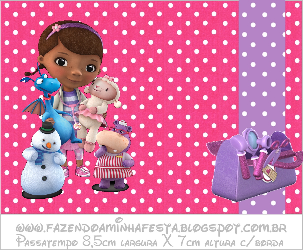 Doc McStuffins Free Printable Candy Buffet Labels. Oh My Fiesta! in