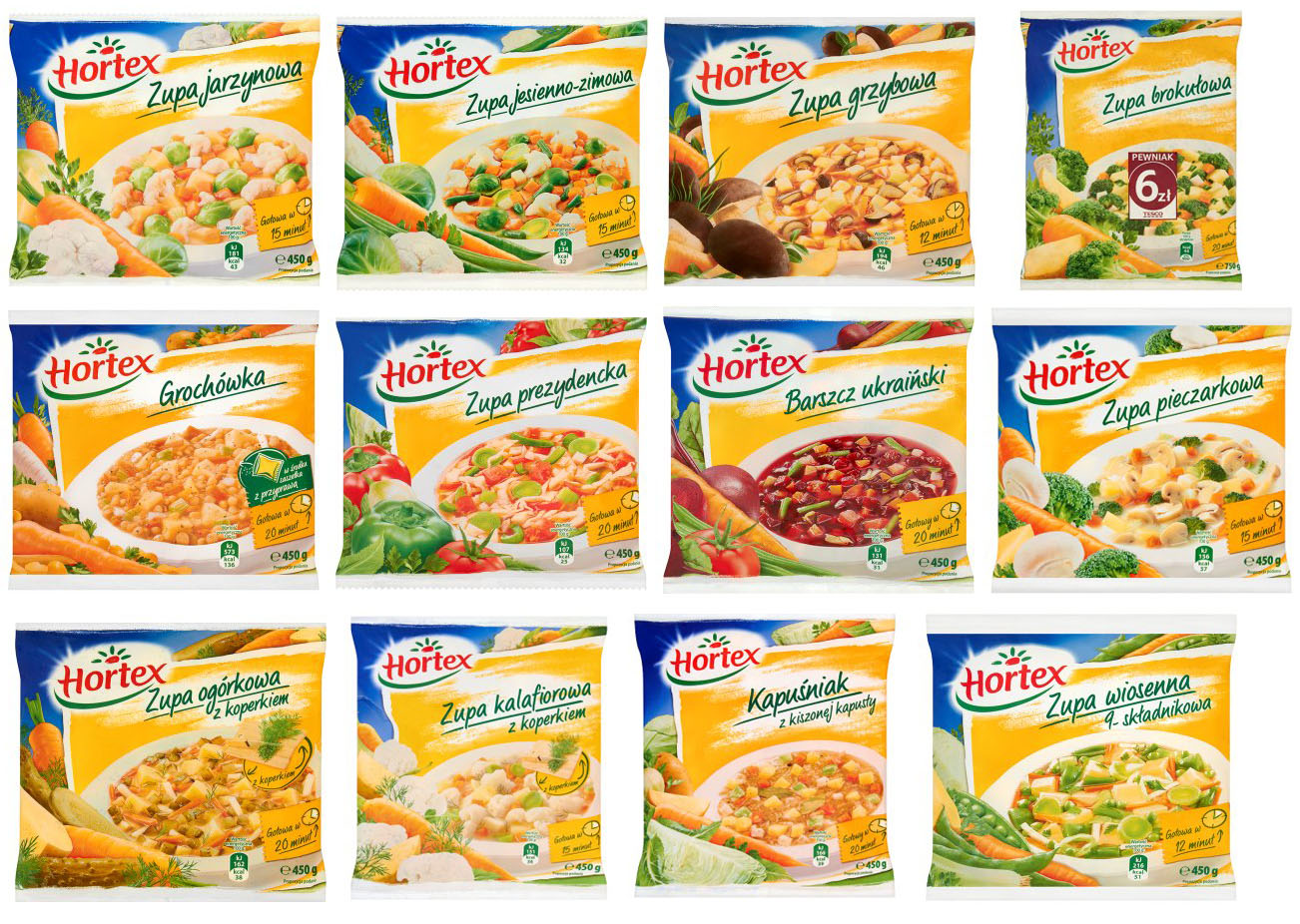 SMACZNE I WEGAŃSKIE: ZUPY MROŻONKI Hortex