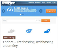 Endora – Freehosting, webhosting a domény - AzaŽurnál