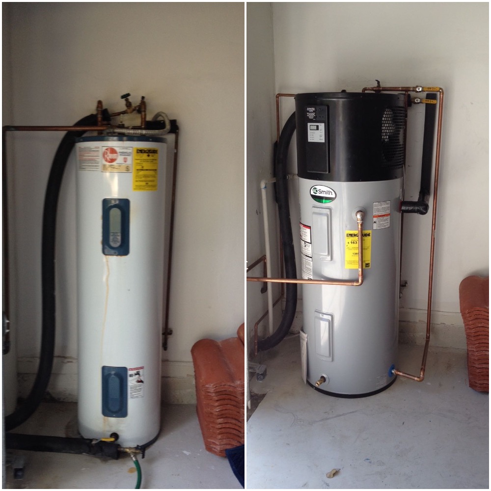 Hybrid Heat Pump Water Heater Installed In Florida