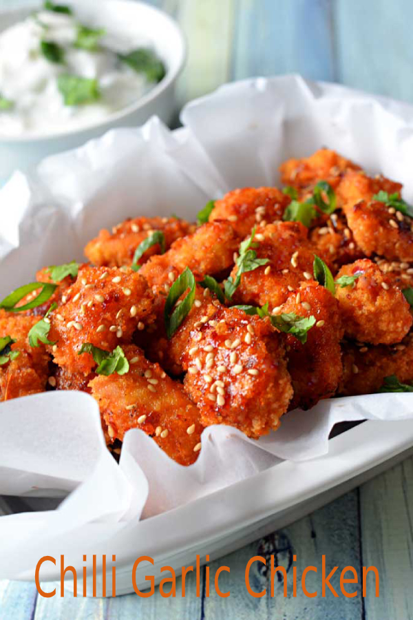 Chilli Garlic Chicken happy cook