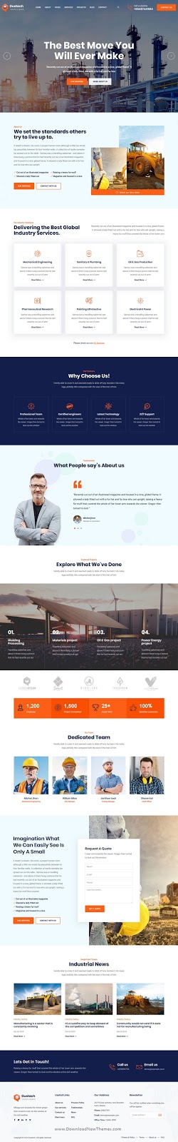 Industry & Factory HTML Template 