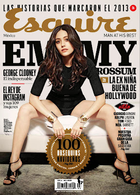 Emmy Rossum does sexy lingerie photos from Esquire Magazine Mexico 2013 December
