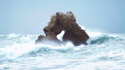 Rock, Sea, Waves, Nature Full HD Screen Background Rock, Sea, Waves, Nature Full HD Screen Background