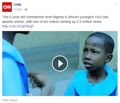 1b Nigeria's 6 year old comedienne Emmauella Samuel gets featured on CNN!