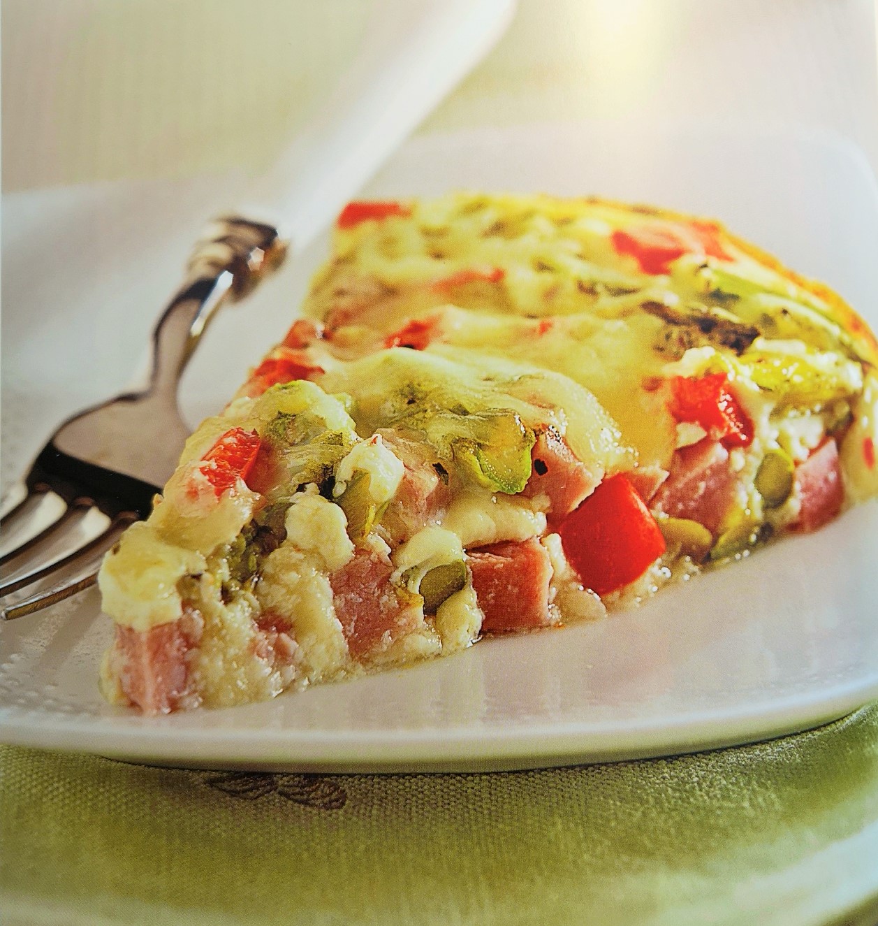 Le Chef Pierre D'Iberville Crustless ham and asparagus quiche (Keto