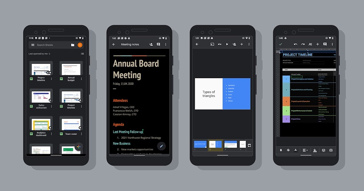 Google Workspace Updates Dark Theme Now Available For Docs Sheets And Slides On Android