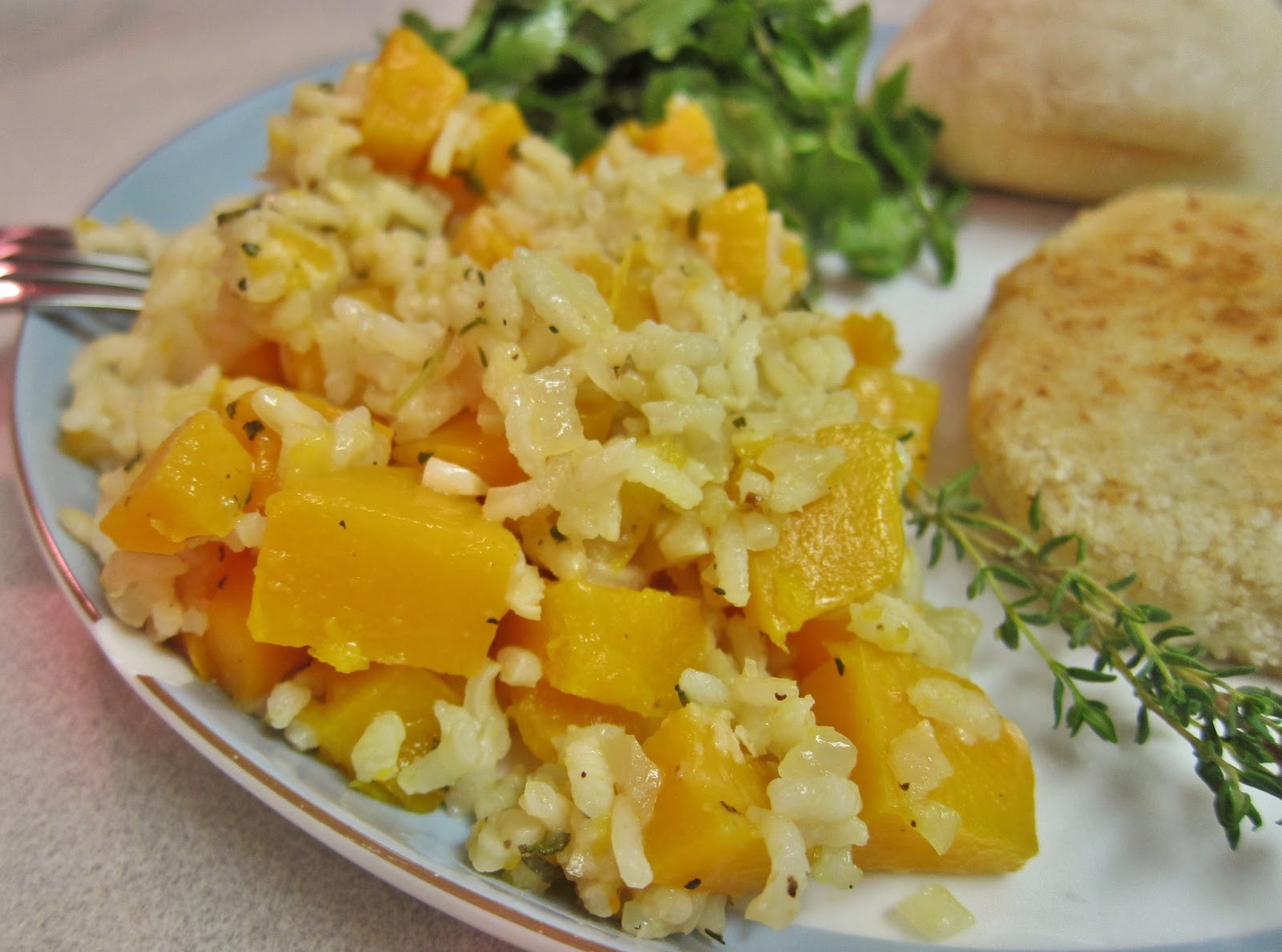 The Vegan Chronicle Baked Rice with Butternut Squash