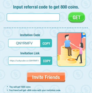 Lucky cube referral code 