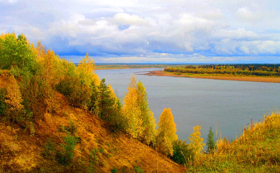 Река Печора в городе Печора