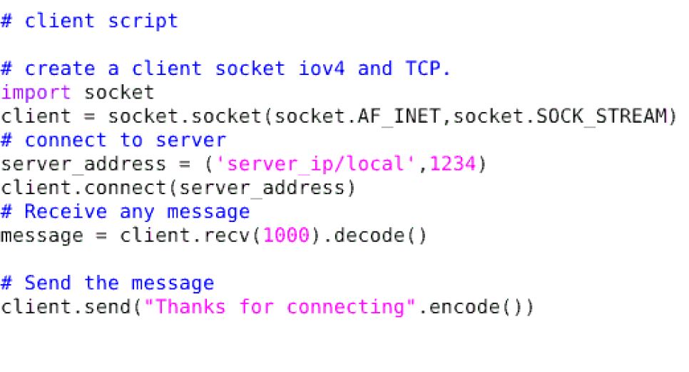 Technical: Socket programming with python(sending text messages and ...