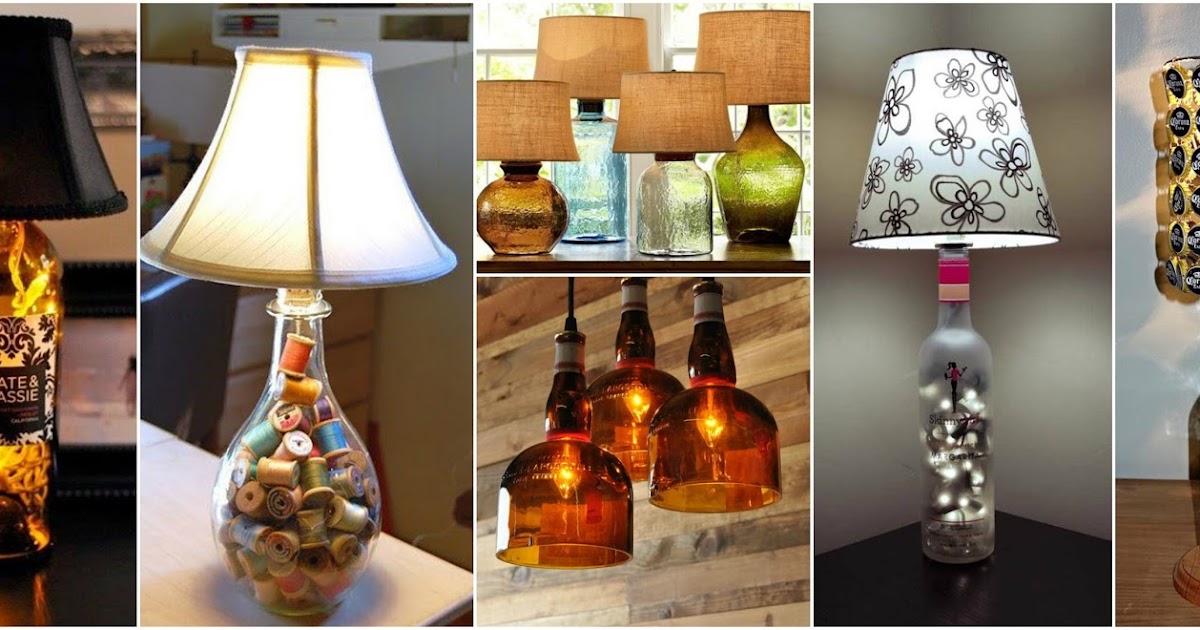 Aprende cómo hacer lamparas decorativas con botellas de licor