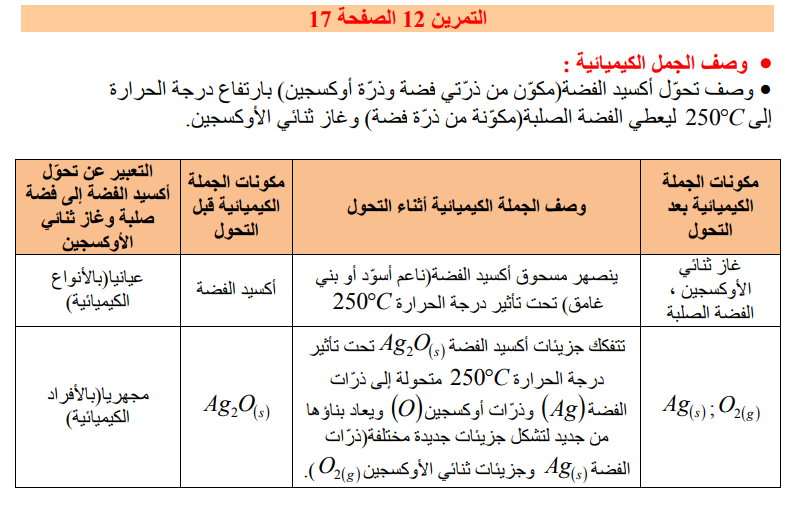 حل تمرين 12 صفحة 17 الفيزياء للسنة الثالثة متوسط - الجيل الثاني