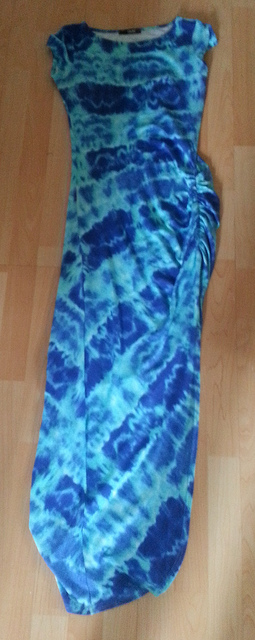 OOTD Tie Dye Side Split Maxi Dress