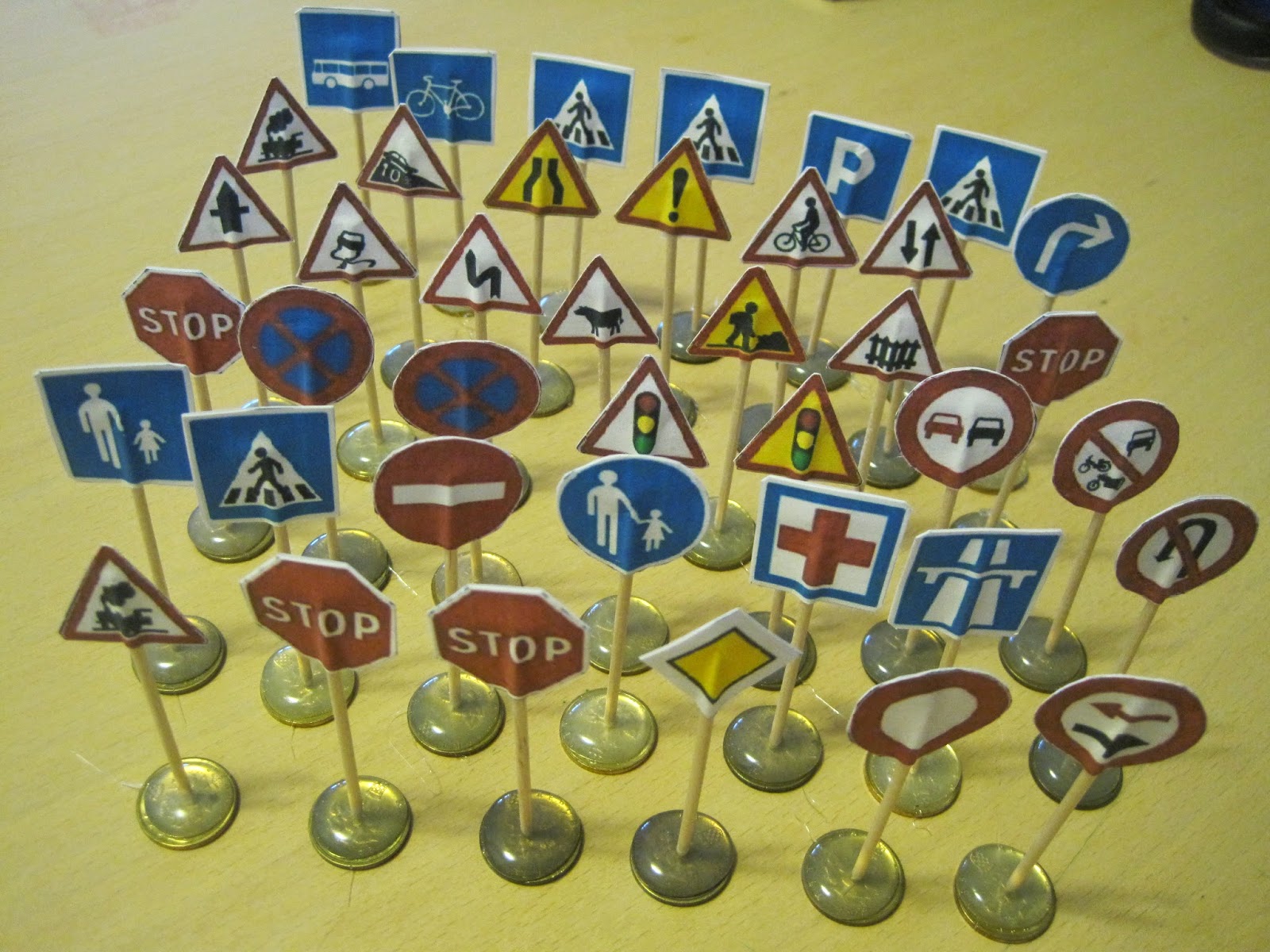 Best Toys for Toddlers Homemade Toys for Toddlers Mini Traffic Signs