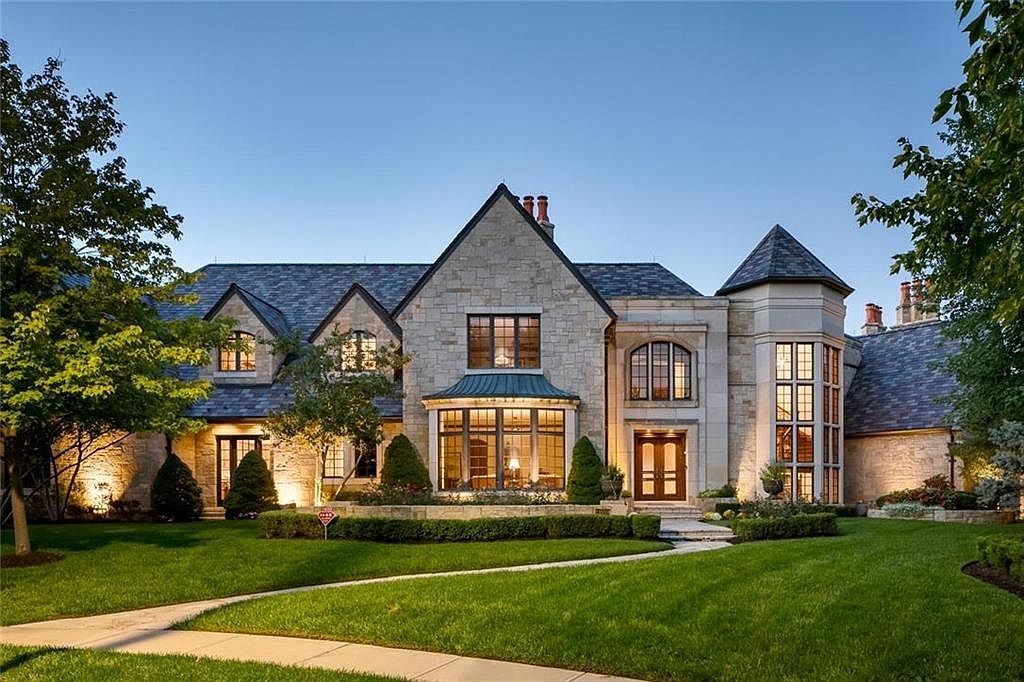 10,000 Square Foot Stone Golf Course Mansion In Leawood, KS THE