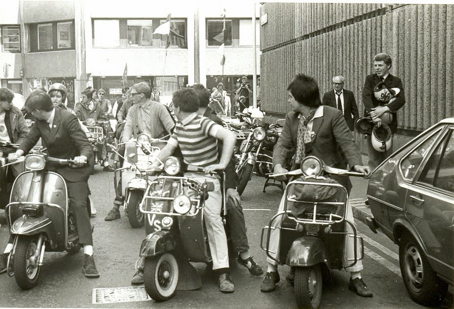 Mods on Scooters in London, 1979 ~ Vintage Everyday