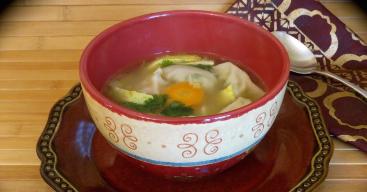 La cuisine de Messidor Soupe repas won ton au poulet