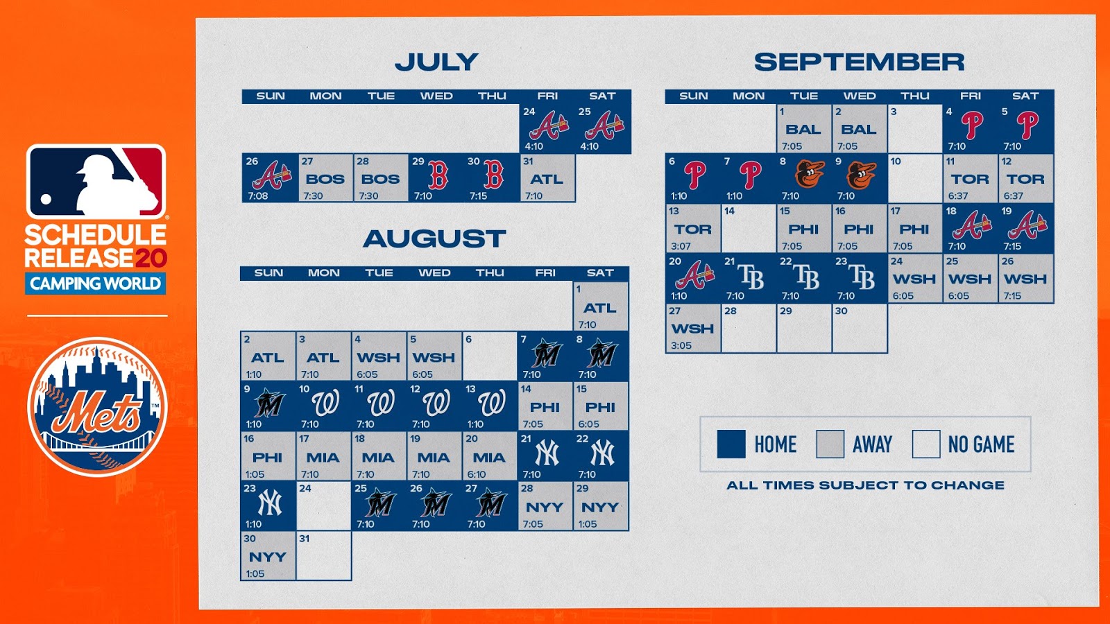 Queens Faithful: Mets 2020 Schedule is Revealed