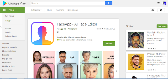 Fungsi Aplkasi FaceApp dan Tempat Downloadnya