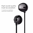 Tai nghe in Ear Baseus Encok H06 Lateral (Wired Earphone with Mic Stereo Headset Earbuds Earpiece)