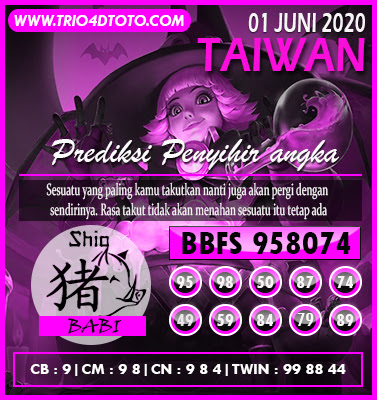 Syair Prediksi Taiwan 01 Juni 2020 Trio4dtoto2
