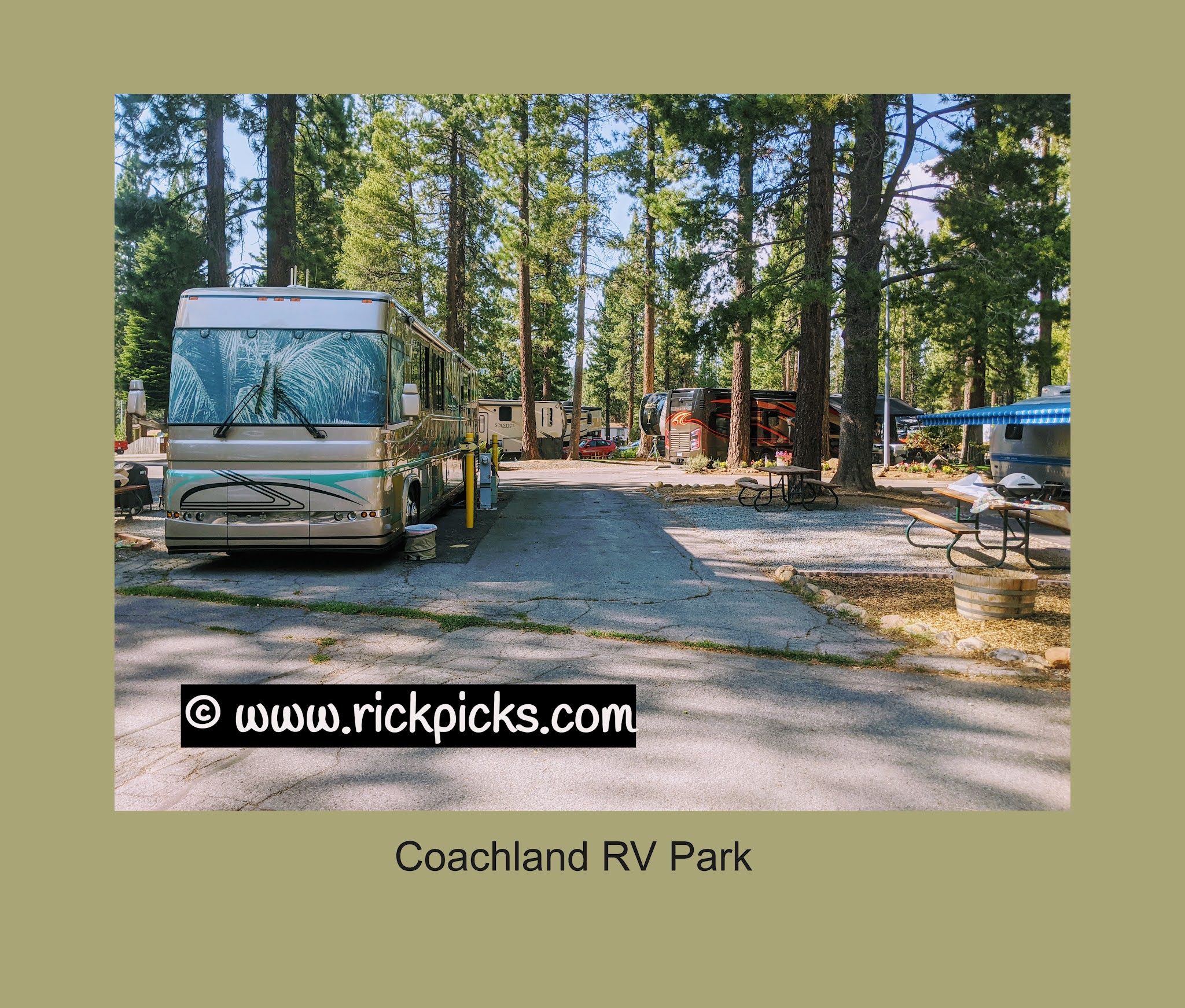 Rick's Picks Coachland RV Park., Truckee, CA