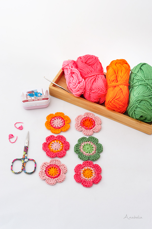 Crochet flower 1_2020 free pattern, Anabelia Craft Design Crochet flower 1_2020 free pattern, Anabelia Craft Design