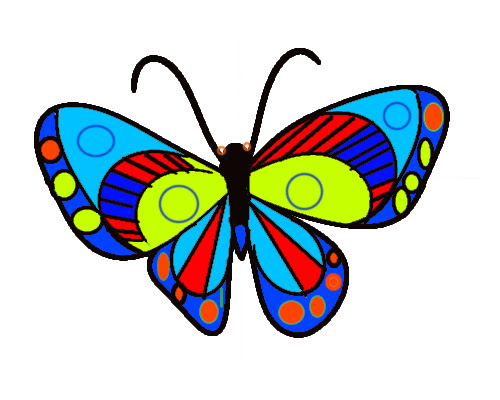 Featured image of post Easy Flying Butterfly Drawings With Color