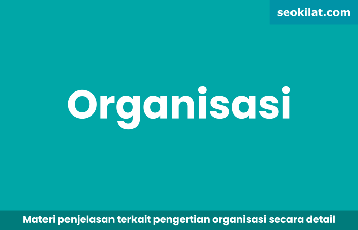 Jelaskan Pengertian Organisasi