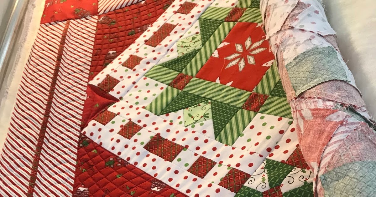 Sew'n Wild Oaks Quilting Blog Machine Quilting Christmas Ribbons