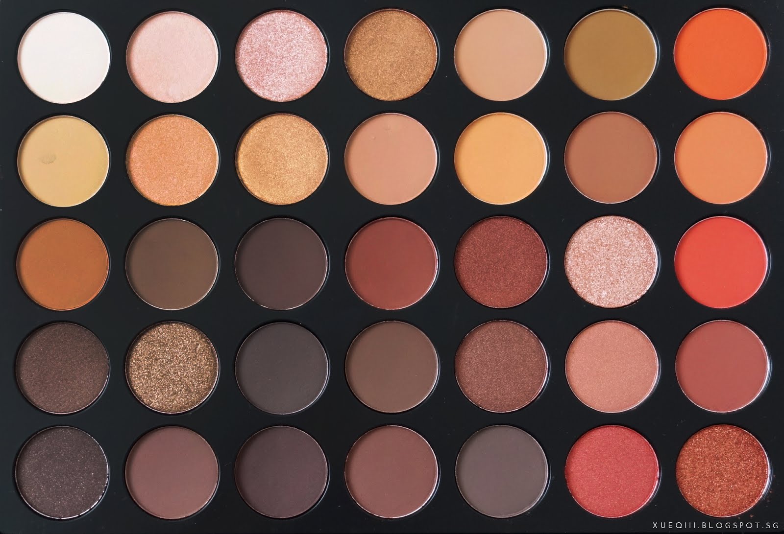 Morphe Brushes 35O Palette Review and Swatches with A