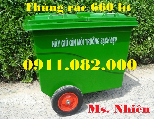 Noi bo si le thung rac nhua thung rac 120l 240L gia re tai vinh long lh 0911082000