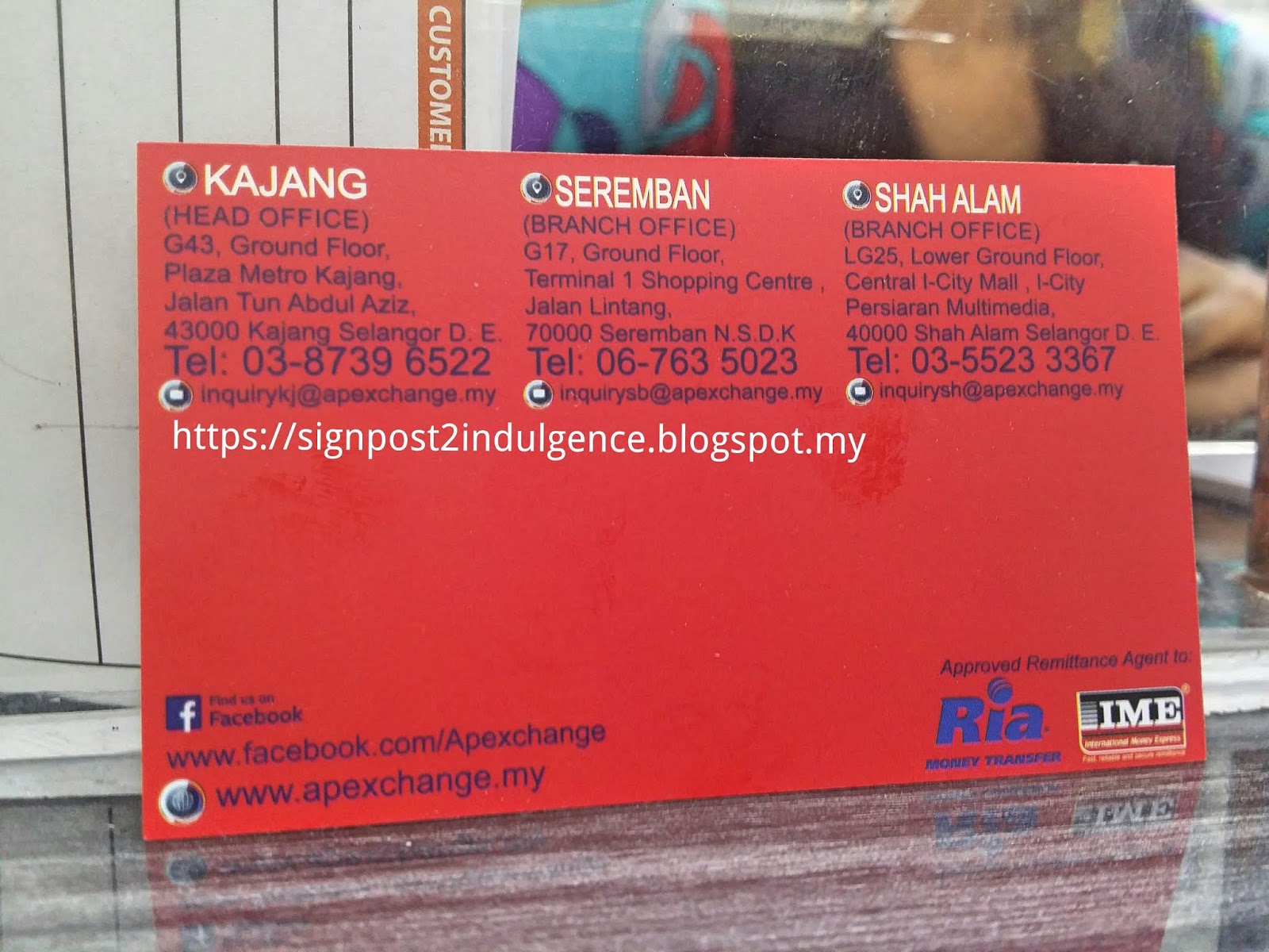 Senarai pengurup wangSeremban money changers