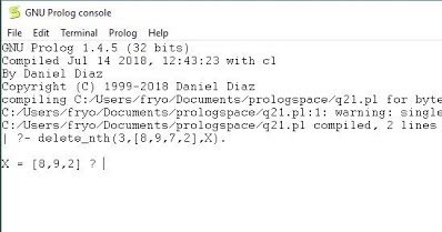 CskeCode: Write a Prolog program to implement delete_nth (N, L, R) that ...