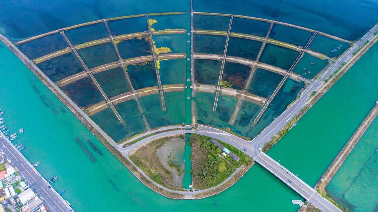 全台唯一青鯤鯓扇形鹽田|須從空中俯瞰才可一窺紋理之美