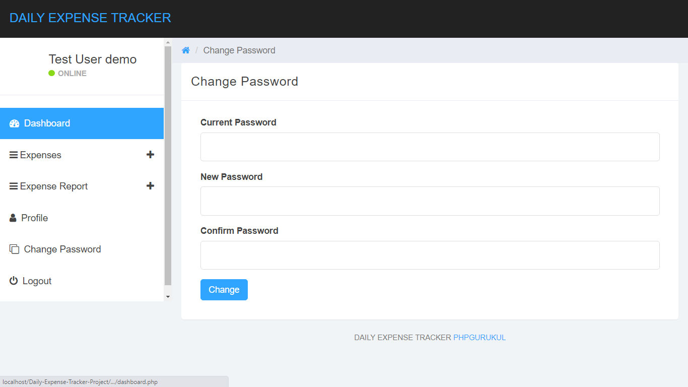 Free Source Code in php mysql Simple Daily Tracker System Project