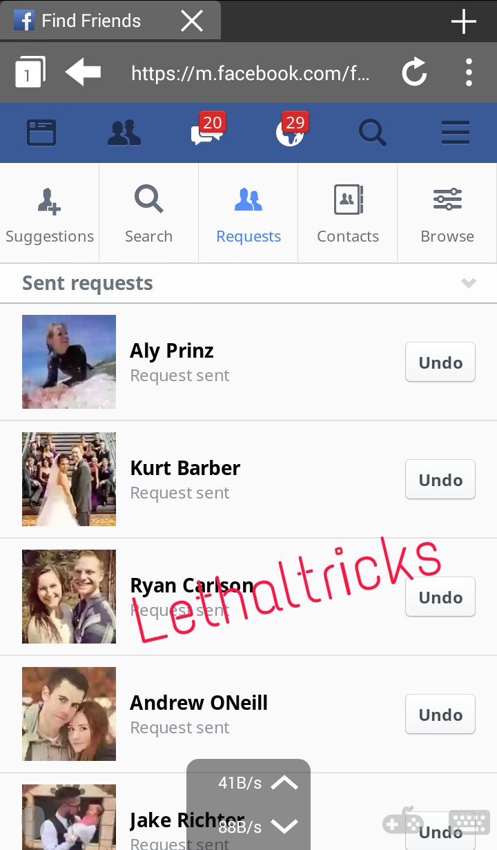  script cancel sent friends request via mobile l l