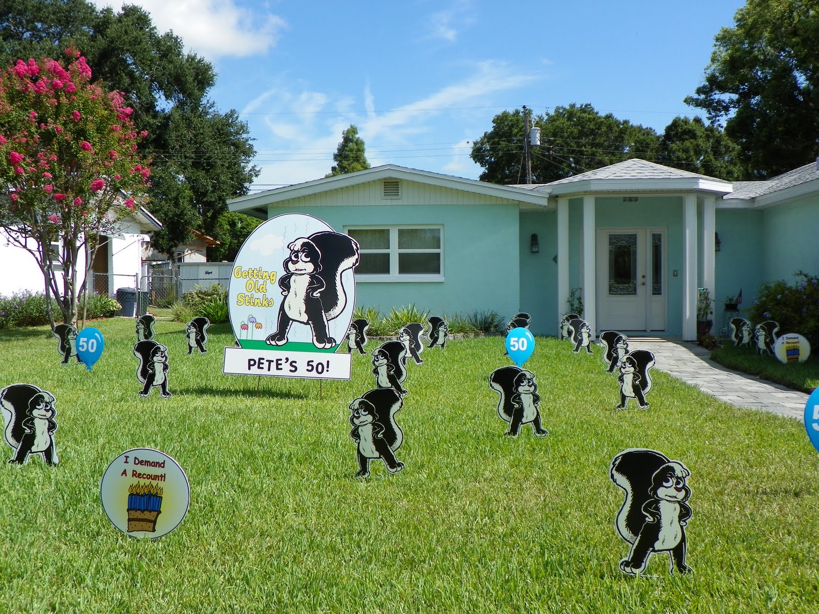 Uncategorized Yard Decorations For Birthdays flock n surprise 321 430 6454 and 727 687 8111 longwood florida birthday party lawn decorations ornaments 6454