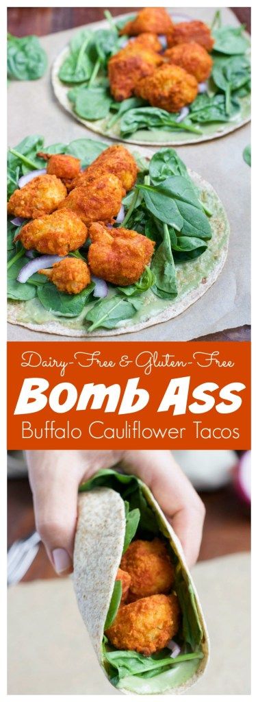 Spicy buffalo cauliflower tacos will be your new favorite dinner recipe! The buffalo cauliflower is crispy on the outside and soft and tender on the inside and it has the perfect amount of heat! Vegan.