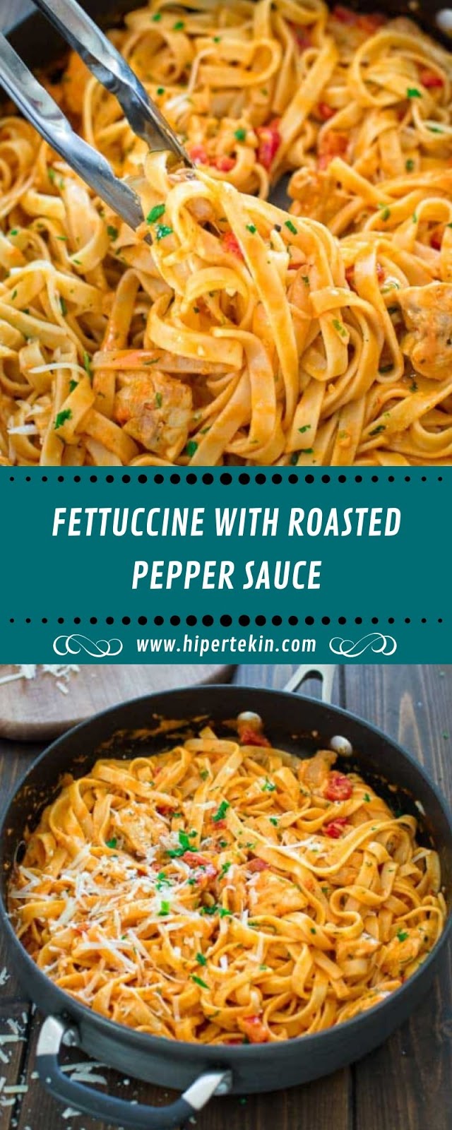 FETTUCCINE WITH ROASTED PEPPER SAUCE