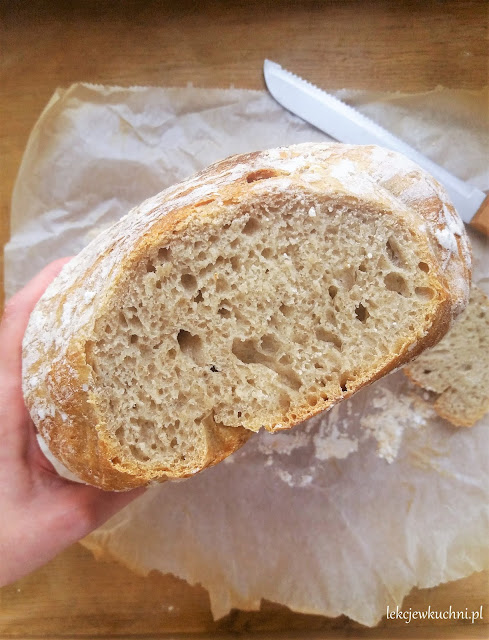 Chleb z garnka na zakwasie pszenno żytni przepis