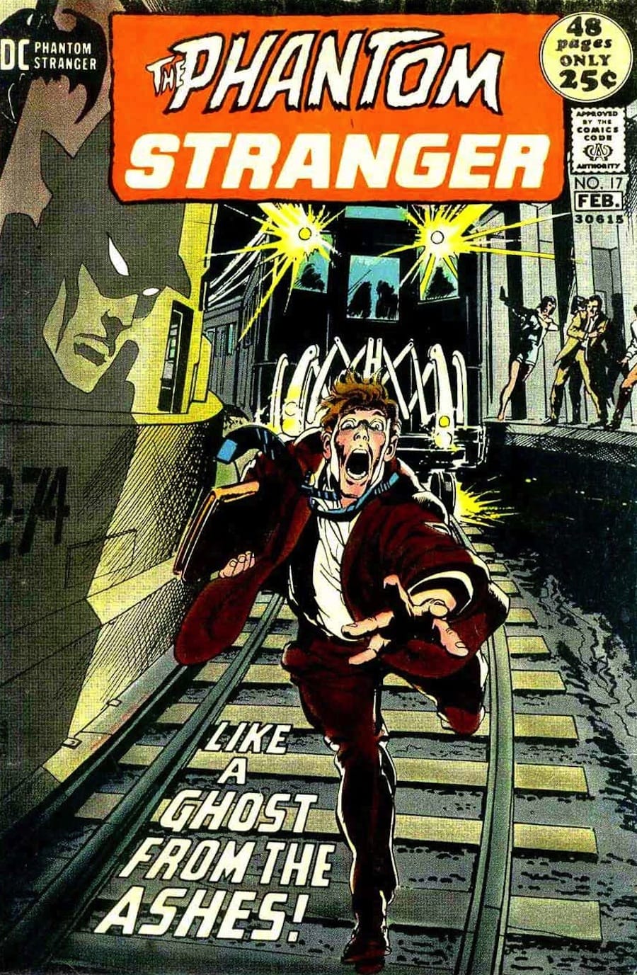 Phantom Stranger #17 - 1970s dc horror comic book cover art by Neal Adams