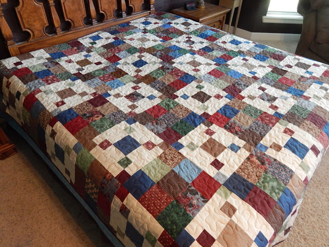 The Fleming's Nine: Classic Country Floral Queen Size Quilt