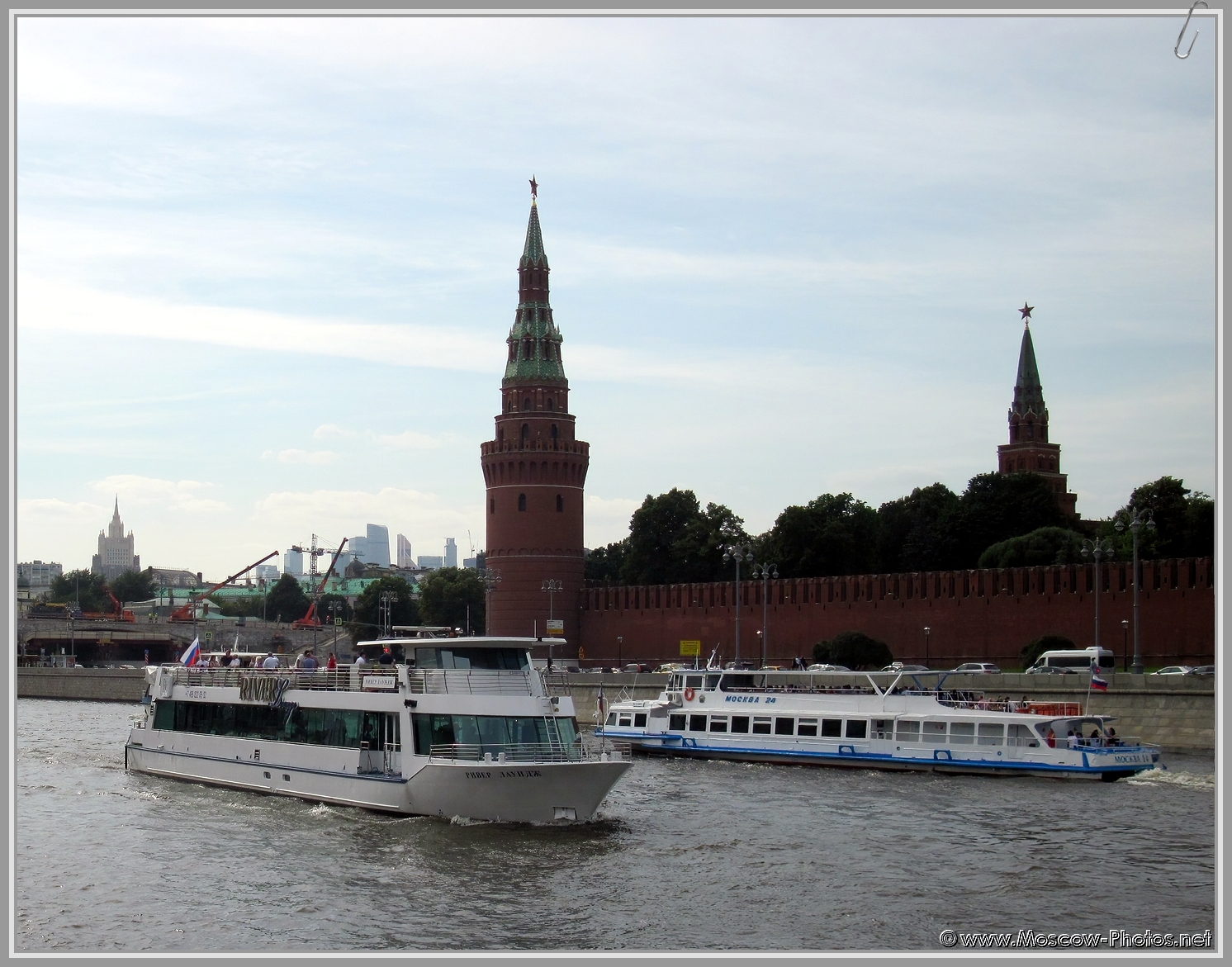 Ships on the Moscow (Moskva) River